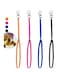 Periflowin Pet Dog Grooming Loop, Nylon Restraint Noose Adjustable Fixed Dog Cat Safety Tether Straps Dog Grooming Supplies for Pet Grooming Table Bathtub 22 Inches - 4 Pack Orange