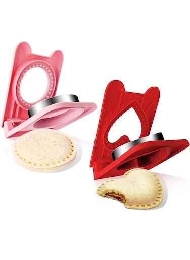 Sandwich Cutter and Sealer,Sandwich Cutters for Kids Lunch,Round and Heart Cookie Cutter for Children Lunchbox and Bento Box