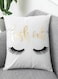 Printed Design Cushion Covers Decor Throw Pillow Cover Gold Lash Out Printed Decorative Pillowcase Cushion Cover for Bedroom Sofa Car Home Decor 45x45 cm