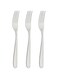 Tramontina Copacabana 3 Pieces Stainless Steel Table Fork Set with Gloss Finish and Detailing on the Handles