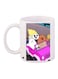 Cartoon Printed Coffee Mug White/Pink/Grey