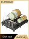 Dish Drain Rack, Large Capacity Dish Drain Rack with Cutlery Rack, Retractable Length, Rotatable Drain Rack, Suitable for Kitchen Countertops, 52 * 41 * 14 cm