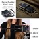 Mobcos Caseme Samsung Galaxy Z Flip 4 Horse Pu Leather Black Fold Retro Cover Case Kickstand Rings with Hand Strap