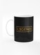 Designer Printed Coffee Mug with Heavy Duty Handle 11oz Ceramic Personalised Gift Mugs Cup [Microwave Safe &amp; Dishwasher Proof] - Legend