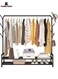 Entryway Organizer Storage Shoes Bags Clothes Shelves Black 110*33*150cm