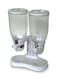 Double Cereal Dispenser White 13.5x7.5x16.3inch