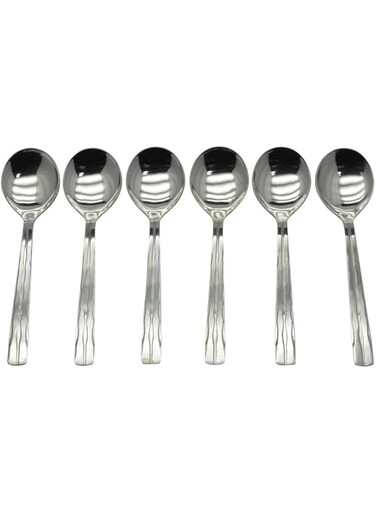 Raj Symphoney Soup Spoon 6 Piece Set, 23 cm, SCTS07, Soup Spoon , Bowl Spoon , Deep Spoon