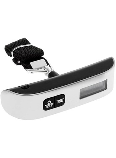 Household 50kg/10g Portable LCD Digital Luggage Hanging Electronic Scale, Travel Electronic Weighing Scale, With Handle, With Temperature Display