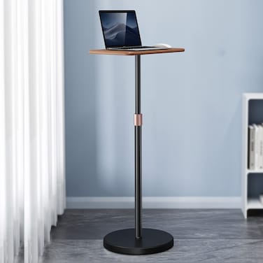 SSKY L42 Laptop Stand Landing Workbench Computer Height Frame - L42 Walnut - Black