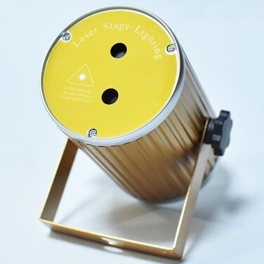 كروني مصباح ليزر اسطواني مزدوج الفتحة بمنفذ USB، ضوء ليزر ستروب