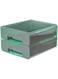 Fridge Shelf Holder Storage Box Clear Container for Food Beverages Eggs Fruit Refrigerator Organizer Bins Pull Out with Handle Two tiers
