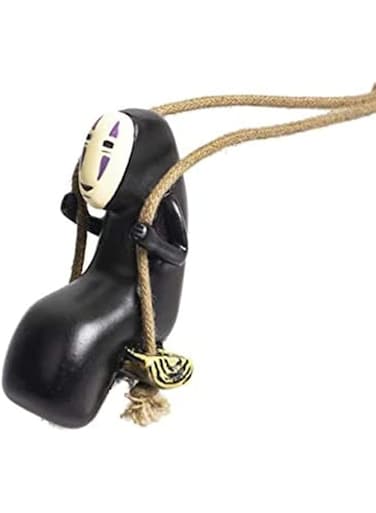 DELFINO Car Accessories Cute Anime Faceless Male Pendant Car Rearview Mirror Pendant Birthday Gift Decoration Romantic Gift for Boyfriend Man Action Figure Swing Anime Toy Home Gardening