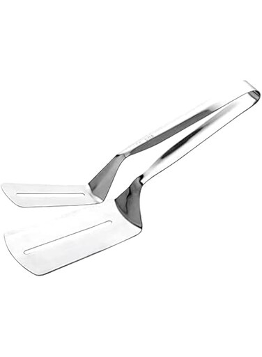 Ubitree Steak Clamp, Fish Spatula Kitchen Cooking Tongs, Multifunctional Stainless Steel Grill Tongs Food Flipping Spatula Clip for Fish fries Beefsteak Bread Hamburger BBQ Meats Pizza Pies