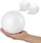 CRAFT MAGIC 2-Pack 6-Inch White Foam Balls &ndash; High-Density Polystyrene Craft Balls for DIY Projects, School Crafts, Weddings, Floral Arrangements and Home Decorations