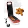 Electric Churros Maker 180&deg; Flip Non-Stick Plates Auto Temp Control Compact Snack Maker