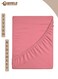 Dusty Rose Microfiber Fitted Bedsheet with Deep Pocket for a Snug Fit, Breathable, Machine Washable for Optimal Protection, Available in King, Queen and Single Sizes, Without Pillow Cover