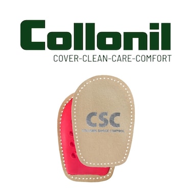 Collonil Ped Heel Cushion with Leather and Latex Foam for Maximum Comfort and Pain Relief - 41, 43 cm