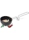 MILTON Pro Cook Hard Anodized Tadka Pan, 12 cm, Dark Grey   Vaghar Pan   Chounk Pan   Baghar Pan   Flame Safe   Gas Stove Safe   Stainless Steel Wired Handle   Scratch resistant