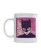 Catwoman Printed Mug White/Pink/Beige 350ml