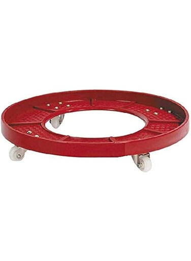 Black Liger Gas Cylinder Stands, LPG Cylinder Trolley Easily Movable Stand with Wheels, Gas Cylinder Stand (Red)