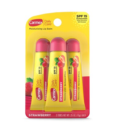 CARMEX LIP BALM STRAWBERRY SPF15  3x1