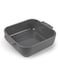 PEUGEOT - Square Ceramic Baking Dish - 21 cm (Handles Included) x 17.5 cm x 6 cm - Capacity: 1.1 L - Single Serving - 10 Year Guarantee - Made In France - Light Grey Colour