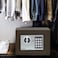 Rubik Mini Cash Deposit Drop Slot Safe Box with Key and Pin Code Option (Brown)