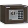 Rubik Mini Cash Deposit Drop Slot Safe Box with Key and Pin Code Option (Brown)