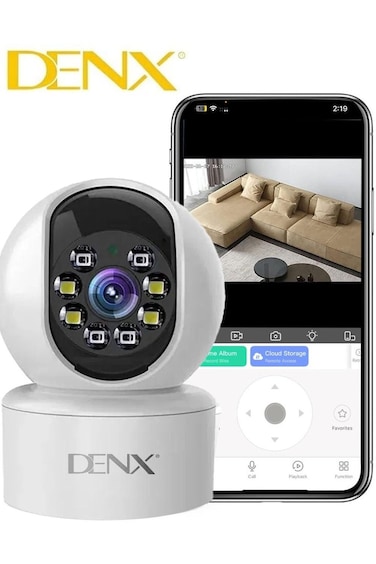 High-resolution surveillance camera with 3.0 MP, featuring colored night vision