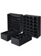 Bra Organiser Upgrade Sturdy Collapsible Drawer Divider for Socks Panties Ties Clothing Storage Drawers Set of 4 Black