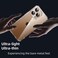 Muzz Clear Case for iPhone 16 Pro, Anti-Scratch PC Back, Slim TPU Shockproof Bumper Cover, Clear (iPhone 16 Pro)