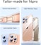 Muzz Clear Case for iPhone 16 Pro, Anti-Scratch PC Back, Slim TPU Shockproof Bumper Cover, Clear (iPhone 16 Pro)