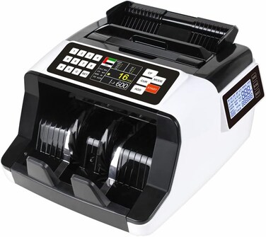 كروني عداد عملات AL-7200 مع بطارية قابلة لاعادة الشحن، عداد قيمة فئة واحدة