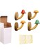 NALACAL Mushroom Wall Hooks, Wooden Coat Pegs Natural Wood Hooks Handmade Wall Hooks Decorative Coat Hooks Unique Wall Hooks Nursery Wall Pegs Rustic Wall Hooks for Hanging Bathroom Towels Hat, Coats