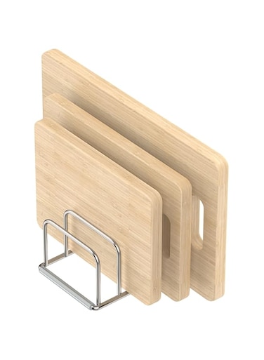 KORRTFID Cutting Board Organizer Stand Holder,304 Stainless Steel Chopping Board Holder,Pot Pan Lid Holder Rack kitchen Shelf Bakeware,Cookie Sheets Organizer (1.0 Inch Width Slots)