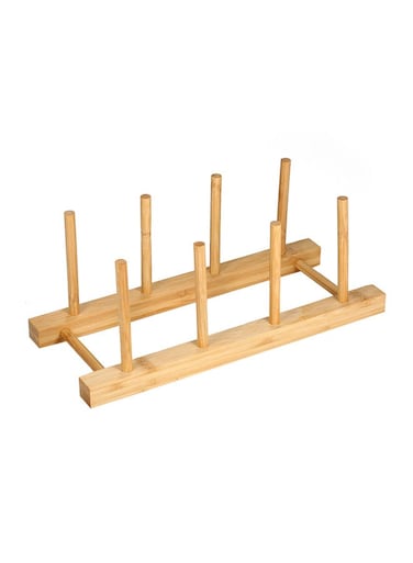 Plate Drying Rack Bamboo 28 x 11 x 12centimeter