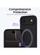 Mobcos iPhone 17 Air Black Elite Ring Premium Silicone MagSafe Case for iPhone   Silky Soft Touch   Military-Grade Shockproof Protection   Strong Magnetic Compatibility   Luxury Slim Cover