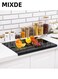 Black Acrylic Cutting Board with Counter Lip - Non-Slip Kitchen Chopping Board for Vegetables, Fruits, Meat - 16x12 inches