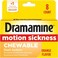 Dramamine Chewable Formula Motion Sickness Relief   Orange   8 Count