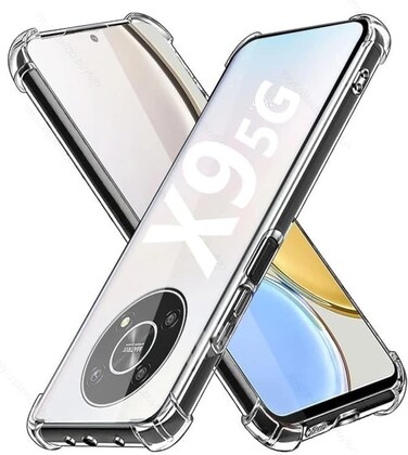 Honor X9 Back Cover Case   Ultra Clear Soft Case   Best Camera Protection   Inbuilt Dust Plugs &amp; Anti-Slip Grip   Slim &amp; Protective Back Case Cover for Honor X9 5G Clear