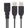 USB Female to 2 USB Male Cable, Length: About 30cm
