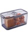 . Bread Box Bread Boxes for Kitchen Counter Airtight, Time Recording Bread Storage Container with Lid, Bread Keeper for .made Bread, Toast, Bagel, Donut and Cookies, Grey