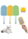 BIGTHREE 3-Pack Cat Tongue Comb Silicone Cat Grooming Brush, Double-Sided Cat Brush with Needle Tooth Comb, Cute Cartoon Design, Washable and Gentle for Short or Long-Haired Cats