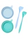 2 Pack Silicon Lids and Spoon for Pets,cat Food Container Cover Dog Food Can Cap Storage Accessories