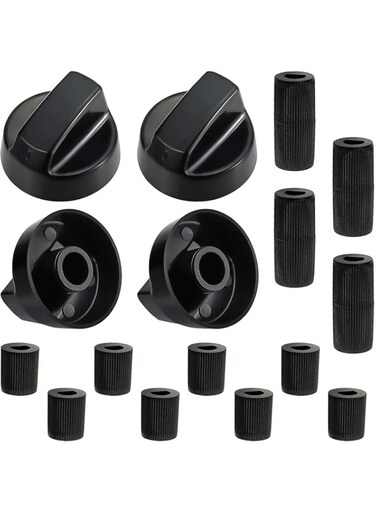 Universal Stove Knobs, Universal Control Knob, 12 Pcs ABS Material Sturdy Practical Highly Compatible Multi-function Tool, Suitable for Black Stoves, Ranges, And Ovens