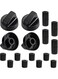 Universal Stove Knobs, Universal Control Knob, 12 Pcs ABS Material Sturdy Practical Highly Compatible Multi-function Tool, Suitable for Black Stoves, Ranges, And Ovens