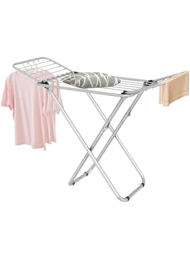 Beauenty Cloth Drying Stand Stainless Steel X-Type Drying Rack Foldable Laundry Hanging Rack For Drying Clothing Indoor And Outdoor (1.2M)