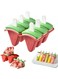 Mold Set, 6 Watermelon Popsicle Maker, Reusable Ice Cream Molds - Dishwasher Safe, Tolder Babies and Homemade Popsicle