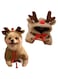 IMDOUBLEDOU Dog Christmas Outfit Pet Funny Hoodie Ugly Christmas Sweater, Christmas Tree Santa Claus Pet Outfit Winter Hoodie Clothes Party Dressing up for Small Dogs Cats (Medium, Xmas Deer Hoodie)