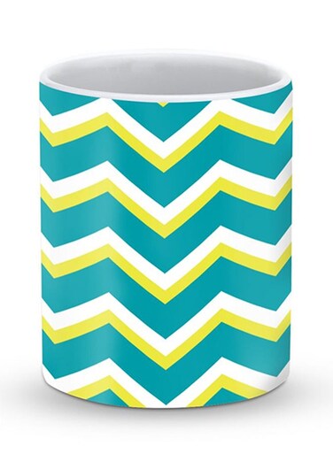 Premium Chevy Lime Designer Mug Blue/White/Yellow
